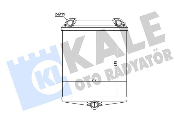 KALE OTO RADYATÖR 360195 İklimlendirme Sistemi İç Mekan Isı Değiştirici - MERCEDES-BENZ S-SERISI (W126) uyumlu
