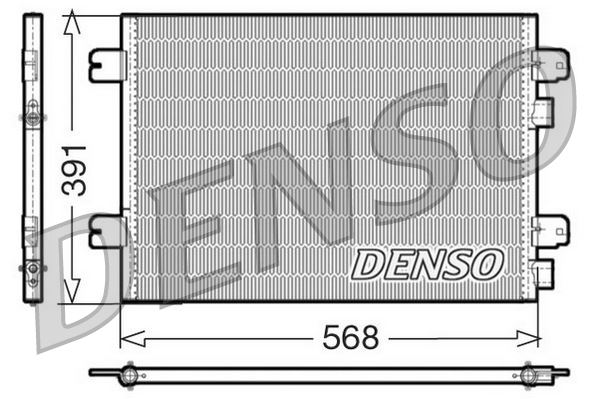 DENSO DCN23011 İklimlendirme Sistemi Klima Radyatörü - RENAULT MEGANE I (BA0/1_) uyumlu