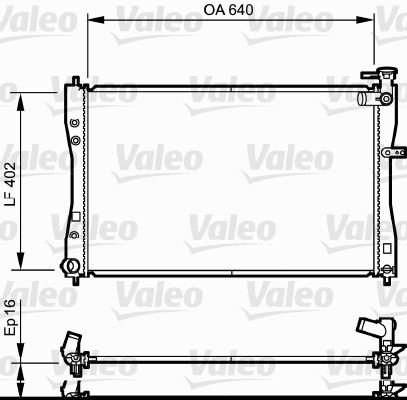 VALEO 735057 Soğutma Sistemi Su Soğutucu & Parçaları - MITSUBISHI COLT VI (Z3_A, Z2_A) uyumlu