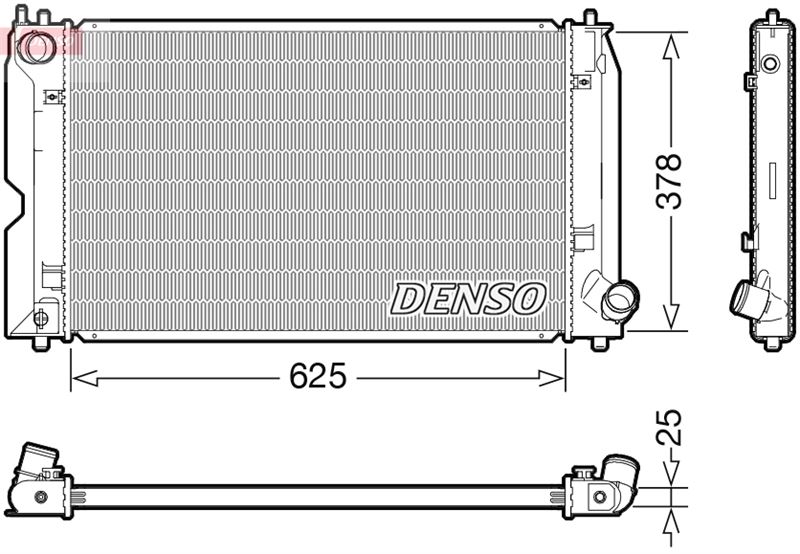 DENSO DRM50127 Soğutma Sistemi Su Soğutucu & Parçaları - TOYOTA COROLLA (_E12_) uyumlu