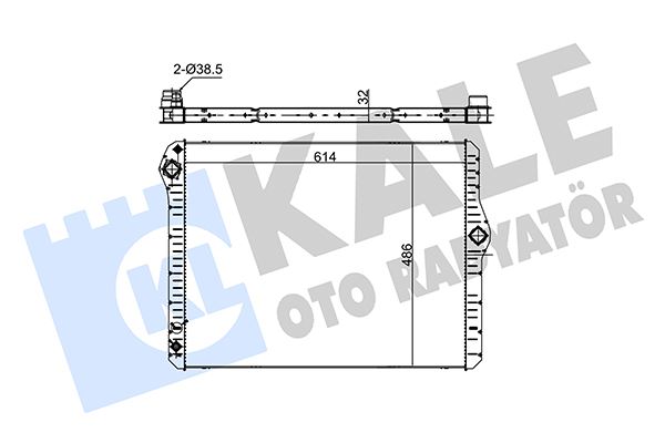 KALE OTO RADYATÖR 354235 Soğutma Sistemi Su Soğutucu & Parçaları - BMW 7 (F01, F02, F03, F04) uyumlu