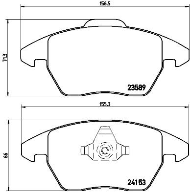 BREMBO P 61 076 Fren Sistemleri Fren Balatası - VW JETTA IV (162, 163, AV3, AV2) uyumlu