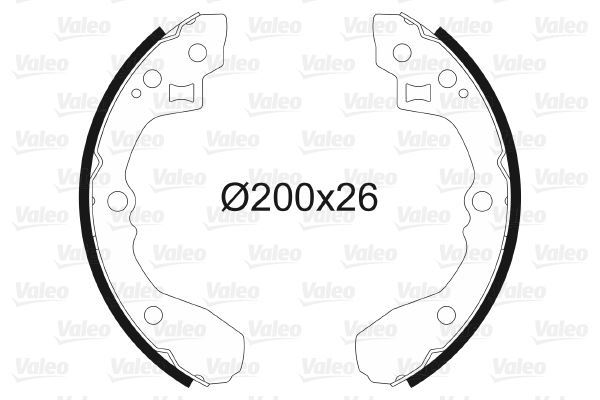 VALEO 564000 Fren Sistemleri Fren Pabucu - KIA RIO I Hatchback (DC) uyumlu
