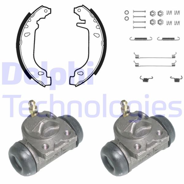 DELPHI KP766 Fren Sistemleri Fren Pabucu - RENAULT SUPER 5 (B/C40_) uyumlu