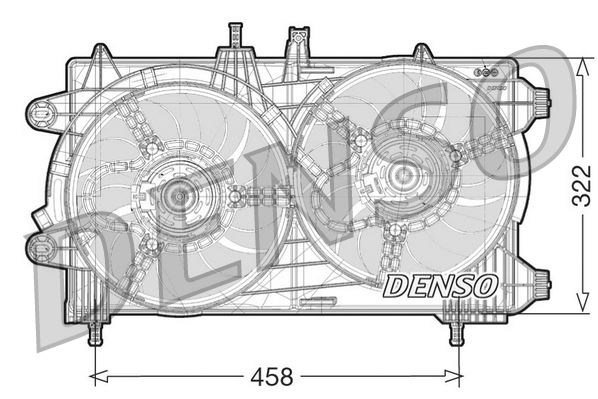 DENSO DER13008 Soğutma Sistemi Fan - FIAT IDEA (350_) uyumlu