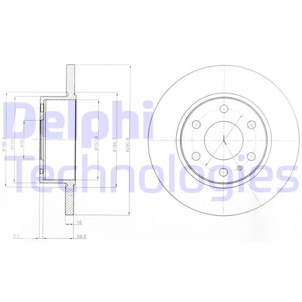 DELPHI BG4164 Fren Sistemleri Fren Diski - IVECO DAILY IV Platform şasi uyumlu