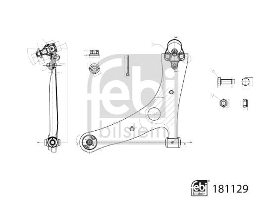 FEBI BILSTEIN 181129 Süspansiyon Sistemi Bugi Kolu - TOYOTA RAV 4 II (_A2_) uyumlu