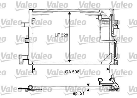 VALEO 817507 İklimlendirme Sistemi Klima Radyatörü - SAAB 900 II Coupe uyumlu