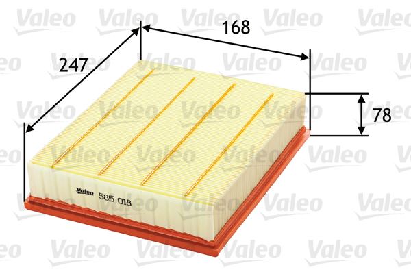 VALEO 585018 Motor Hava Filtresi - BMW 5 (E34) uyumlu