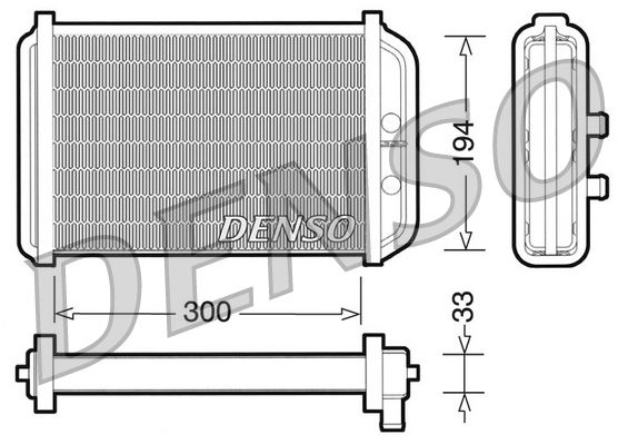 DENSO DRR09033 İklimlendirme Sistemi İç Mekan Isı Değiştirici - FIAT DUCATO Panelvan/Van (244_) uyumlu