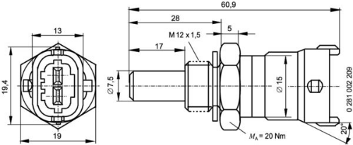 BOSCH 0 281 002 209 30-GRP-0 281 002 209 Ürün Görseli