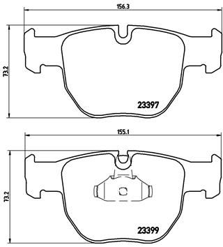 BREMBO P 44 012 Fren Sistemleri Fren Balatası - LAND ROVER RANGE ROVER III (L322) uyumlu