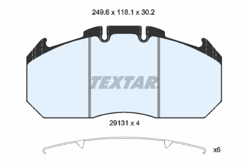 TEXTAR 2913105 Fren Sistemleri Fren Balatası - RENAULT TRUCKS PREMIUM uyumlu