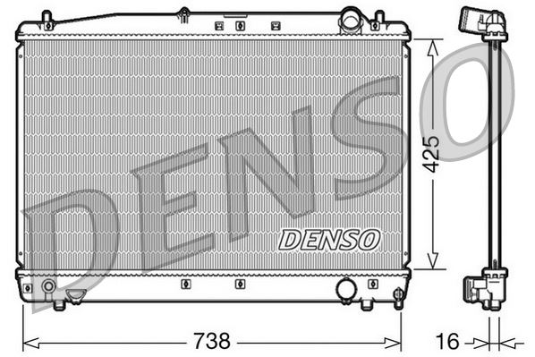 DENSO DRM50033 Soğutma Sistemi Su Soğutucu & Parçaları - TOYOTA AVENSIS Liftback (_T22_) uyumlu