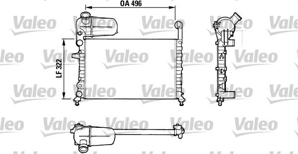 VALEO 811070 Soğutma Sistemi Su Soğutucu & Parçaları - FIAT TIPO (160_) uyumlu