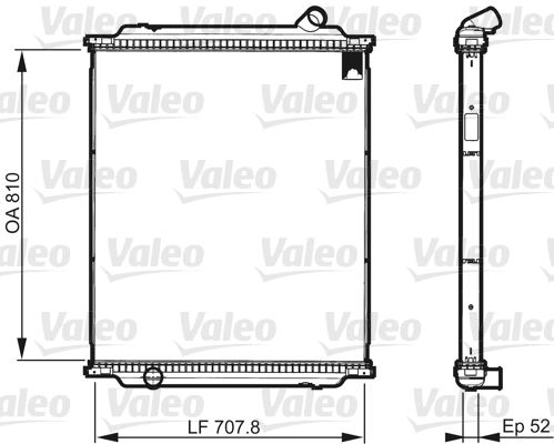 VALEO 733518 Soğutma Sistemi Su Soğutucu & Parçaları - RENAULT TRUCKS PREMIUM uyumlu