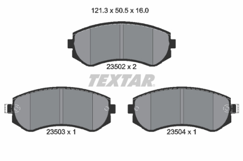 TEXTAR 2350201 Fren Sistemleri Fren Balatası - NISSAN ALMERA I Hatchback (N15) uyumlu