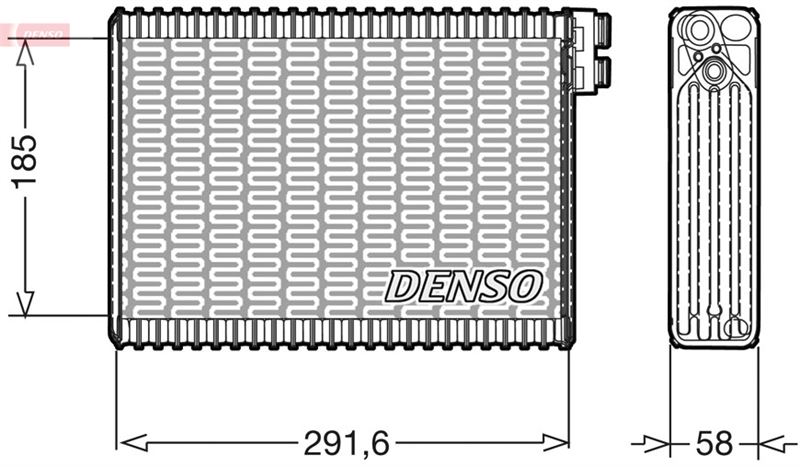 DENSO DEV09013 İklimlendirme Sistemi Evaporatör - LANCIA THESIS (841_) uyumlu