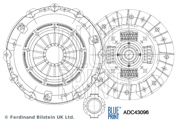 BLUE PRINT ADC43096 Debriyaj Sistemi Debriyaj Seti - MITSUBISHI SPACE WAGON (N9_W, N8_W) uyumlu