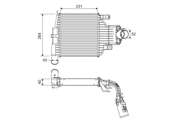 VALEO 818395 Motor Turbo Radyatörü - OPEL ZAFIRA B Kasa/büyük limuzin (A05) uyumlu