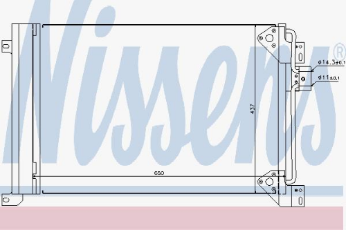 NISSENS 94713 İklimlendirme Sistemi Klima Radyatörü - IVECO S-WAY uyumlu