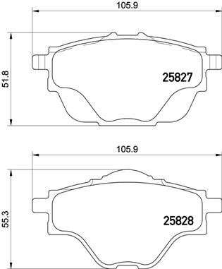 BREMBO P 61 124 Fren Sistemleri Fren Balatası - CITROËN C4 GRAND PICASSO II (DA_, DE_) uyumlu