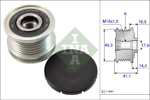 Schaeffler INA 535 0178 10 Elektrik Sistemi Alternatör - CITROËN C4 II (NC_) uyumlu