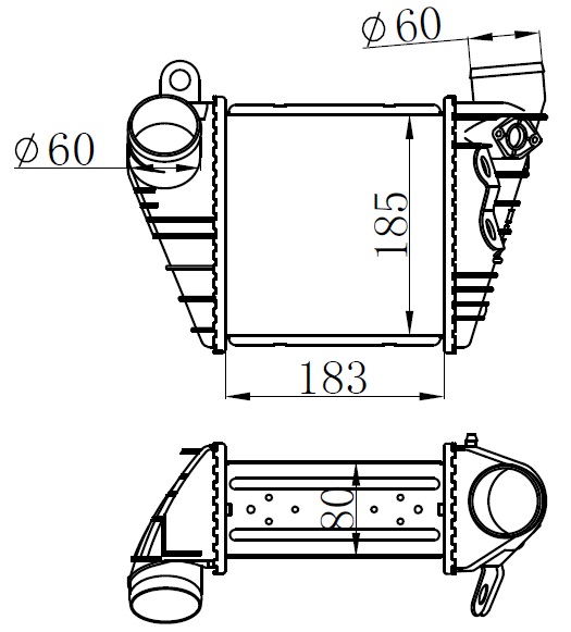 Turbo Radyatörü - IVW007085 Ürün Görseli