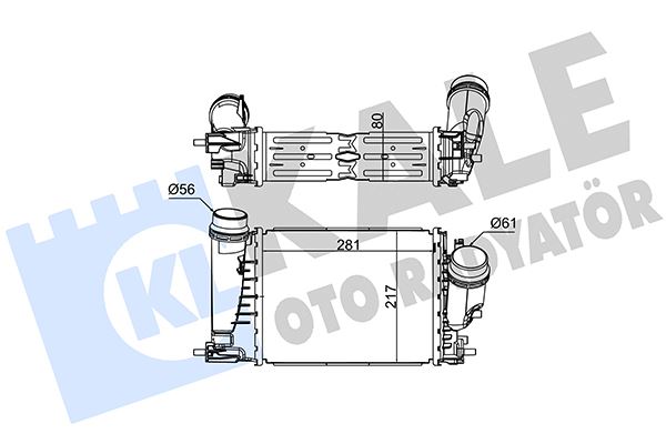 KALE OTO RADYATÖR 352250 Motor Turbo Radyatörü - RENAULT ESPACE V (JR_) uyumlu