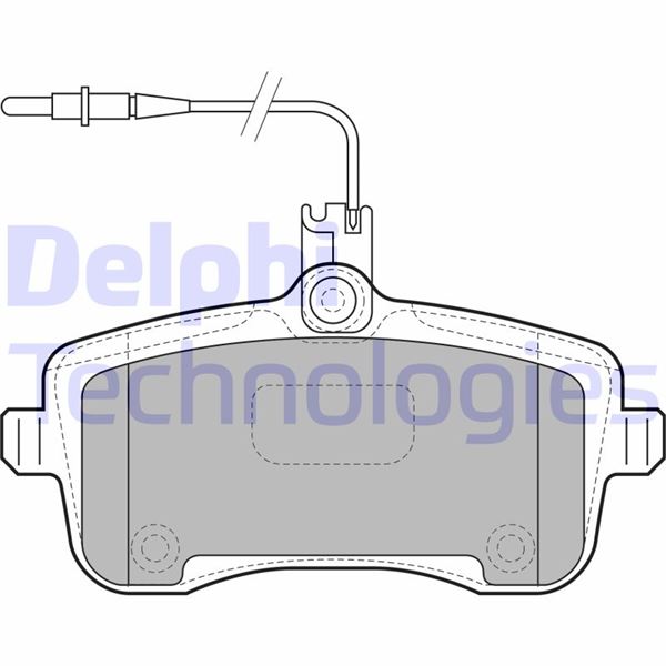 DELPHI LP1890 Fren Sistemleri Fren Balatası - PEUGEOT 407 (6D_) uyumlu