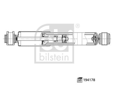 FEBI BILSTEIN 194178 Süspansiyon Sistemi Amortisör - CITROËN SPACETOURER Minibüs/Otobüs (V_) uyumlu