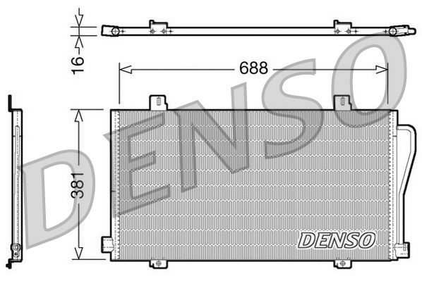 DENSO DCN23017 İklimlendirme Sistemi Klima Radyatörü - RENAULT MASTER II Panelvan/Van (FD) uyumlu