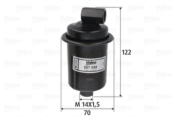 VALEO 587059 Yakıt Sistemi Yakıt Filtresi - HYUNDAI ATOS (MX) uyumlu