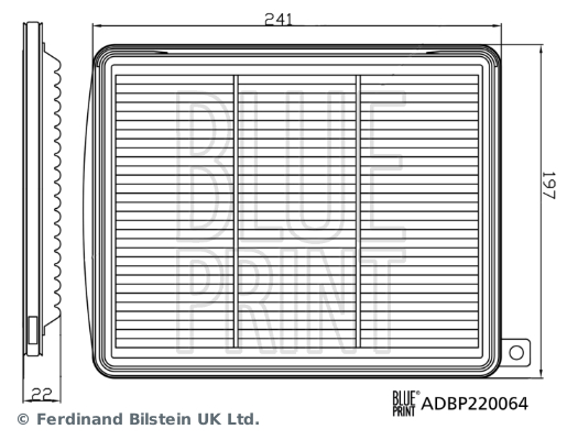 BLUE PRINT ADBP220064 Motor Hava Filtresi - HYUNDAI i10 III (AC3, AI3) uyumlu