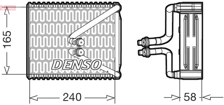DENSO DEV09080 İklimlendirme Sistemi Evaporatör - LANCIA YPSILON (843_) uyumlu