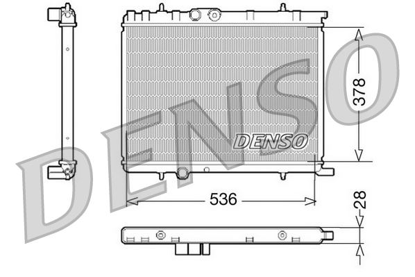 DENSO DRM07021 Soğutma Sistemi Su Soğutucu & Parçaları - CITROËN BERLINGO / BERLINGO FIRST Kasa/büyük limuzin (M_) uyumlu