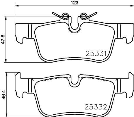 BREMBO P 06 094 Fren Sistemleri Fren Balatası - BMW i3 (I01) uyumlu