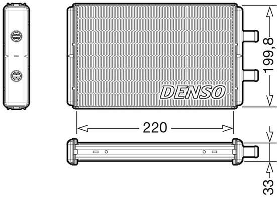Kalorifer Radyatörü - DENSO - DRR12016 Ürün Görseli