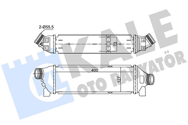 KALE OTO RADYATÖR 352340 Motor Turbo Radyatörü - FORD TRANSIT Minibüs/Otobüs (FD_ _, FB_ _, FS_ _, FZ_ _, FC_ _) uyumlu