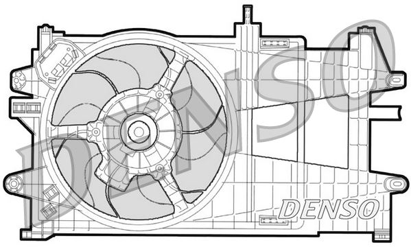 DENSO DER09033 Soğutma Sistemi Fan - FIAT PUNTO (188_) uyumlu