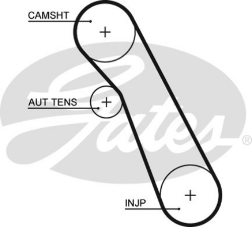 GATES K015541XS Motor Triger Seti - FORD FOCUS I (DAW, DBW) uyumlu