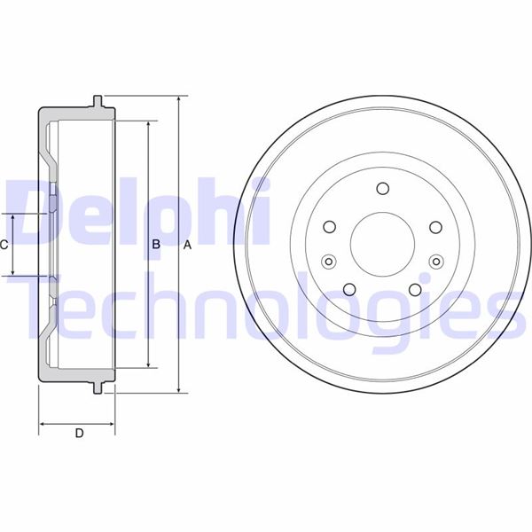 DELPHI BF513 Fren Sistemleri Fren Kampanası - LAND ROVER FREELANDER I (L314) uyumlu