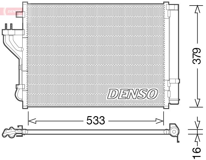 DENSO DCN41004 İklimlendirme Sistemi Klima Radyatörü - KIA SPORTAGE III (SL) uyumlu