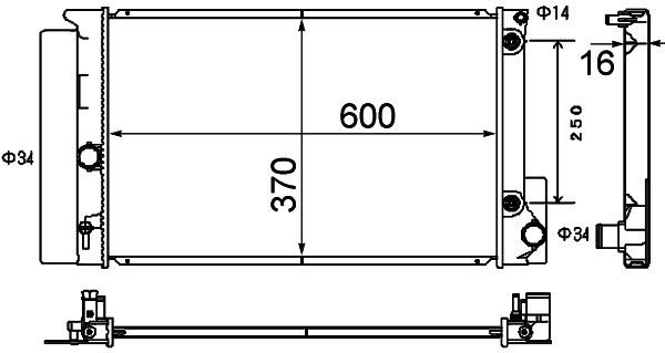 Su Radyatörü - VALEO - 733217 Ürün Görseli