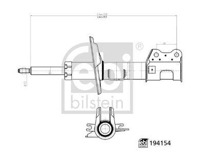 FEBI BILSTEIN 194154 Süspansiyon Sistemi Amortisör - FIAT FIORINO Kasa/büyük limuzin (225_) uyumlu