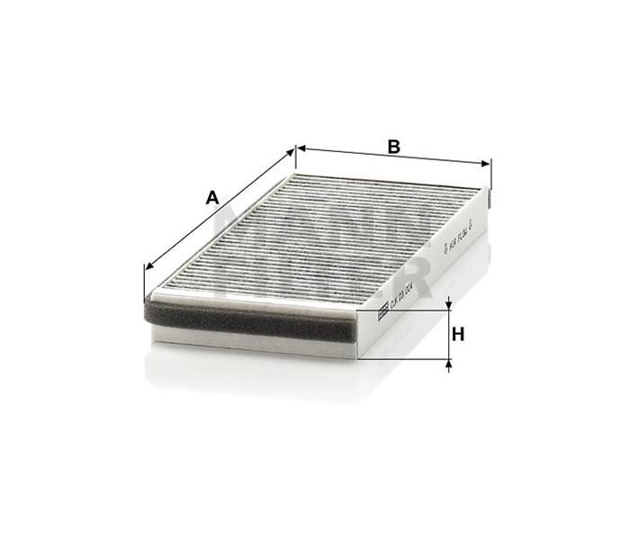 MANN-FILTER CUK 23 004-2 İklimlendirme Sistemi Polen Filtresi - MAZDA MPV II (LW) uyumlu