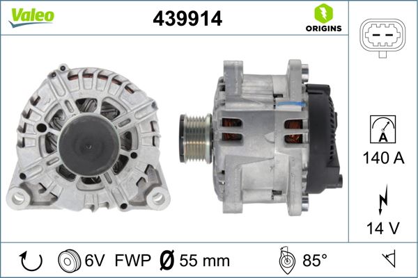 VALEO 439914 Elektrik Sistemi Alternatör - LAND ROVER FREELANDER 2 (L359) uyumlu
