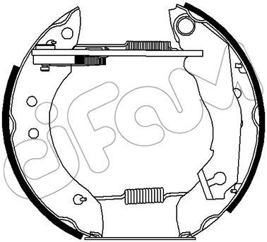 CIFAM 151-242 Fren Sistemleri Fren Pabucu - FORD ESCORT III (GAA) uyumlu