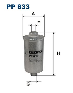 FILTRON PP 833 Yakıt Sistemi Yakıt Filtresi - ALFA ROMEO 155 (167_) uyumlu
