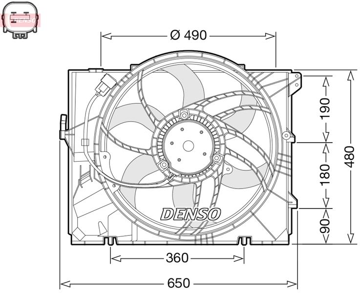 Radyatör Fanı - DENSO - DER05011 Ürün Görseli
